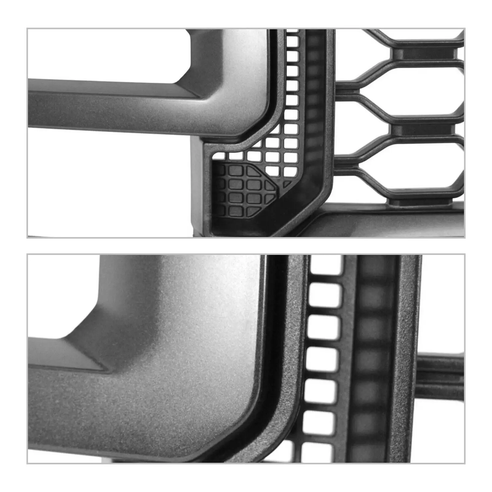 Front Bumper Upper Grille Textured For Ford F-250 F-350 Super Duty 2023-2024 Car Front Radiator Grills Cars Accessorie