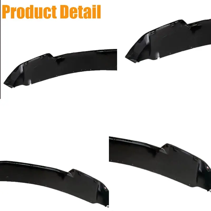 Car Front Bumper Spoiler Lip Fit For Cadillac Escalade 2021 2022 2023 Glossy Black Bumper Canard Lip Splitter Body kit