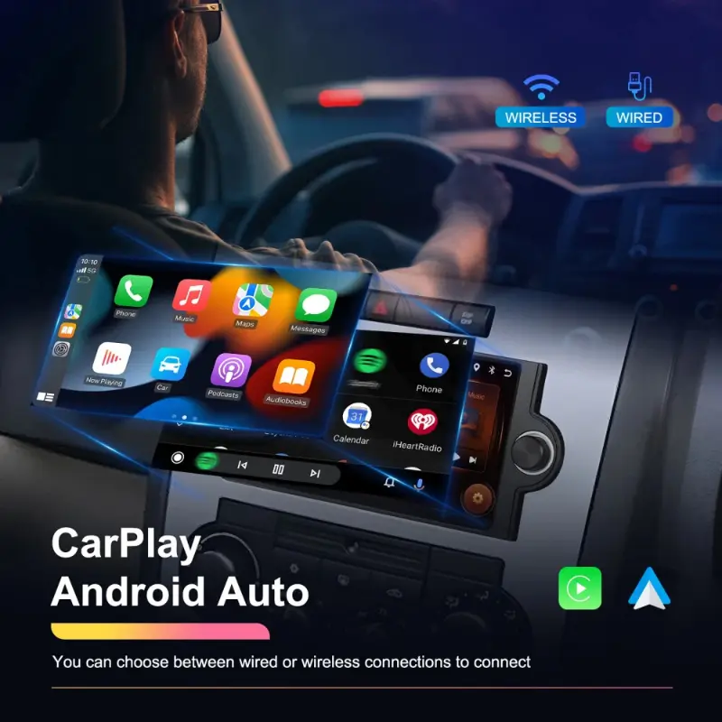6.2" Car Android Radio 1G+32GB For Dodge RAM 1500 2500 3500 2006~2008 Android 13 CarPlay Car Stereo Radio Navigation WIFI GPS
