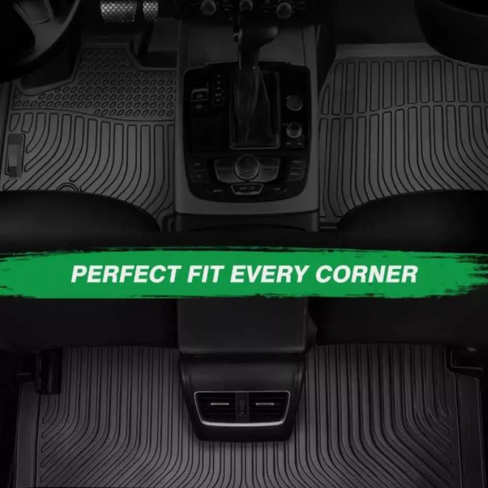 TPE 3D Car Floor Mats Trunk Mat For Dodge Grand Caravan 2008~2020 All Weather Front Rear Liner Floor Mats Waterproof Non-slip