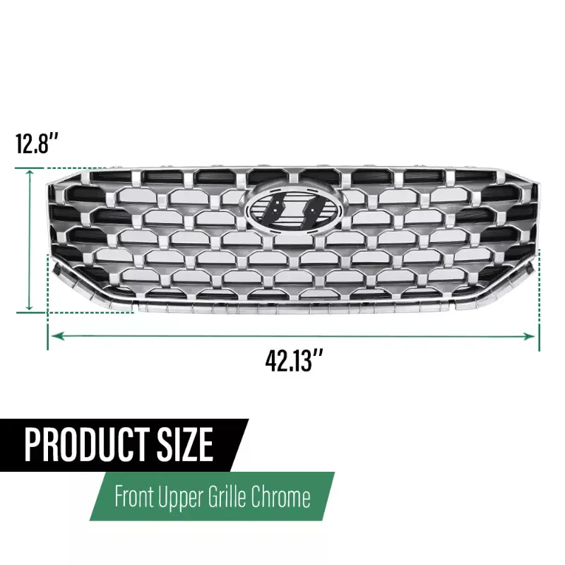 Car Cover Grille Front Bumper Upper Grille Grill Fit For Hyundai Santa Fe 2021~2023 PIT66 Front Upper Grille Assembly 86350S2500