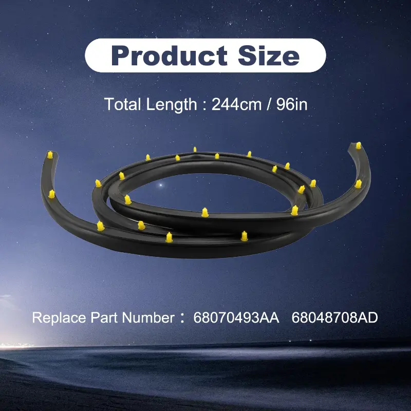 68070493AA Hood Seal Strip Trim For Jeep Grand Cherokee 2011~2020 For Dodge Durango 2011~2020 Car Seal Strip Car Accessories