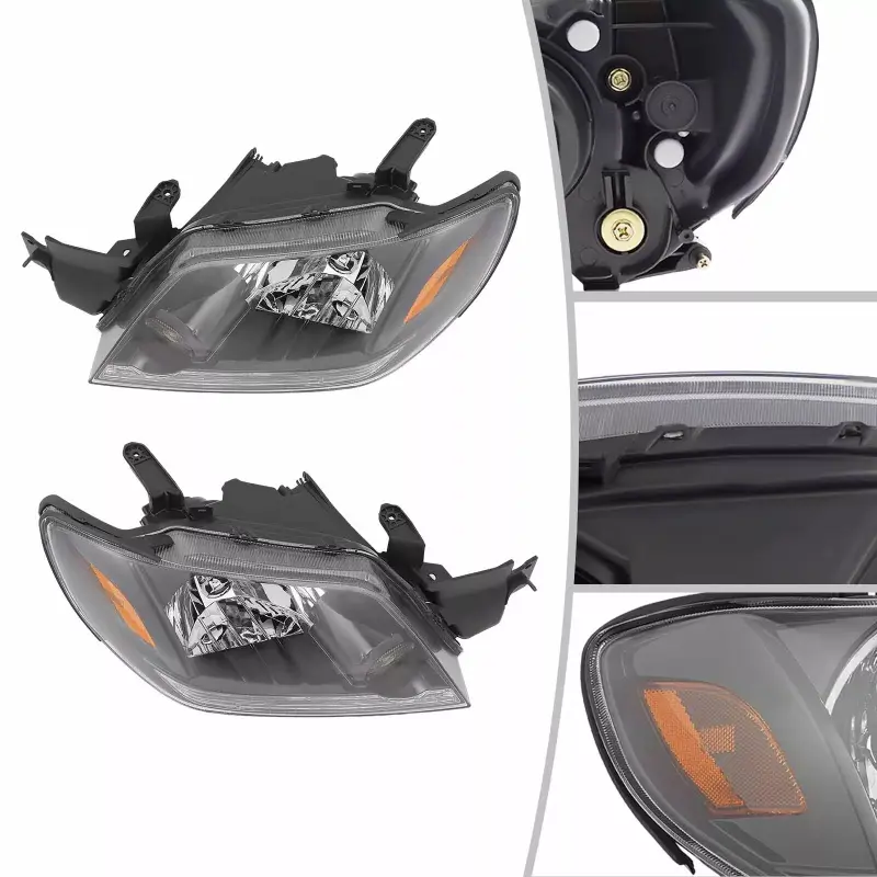 LED Halogen Headlight Right Left Assembly Replacement For Mitsubishi Outlander LS/XLS 2003~2006 Head Light Head Lamp No Bulus