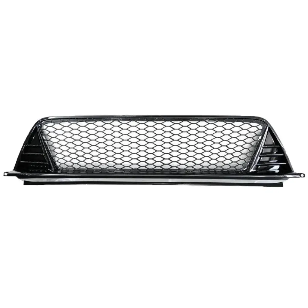 Car Cover Grille Kit Black For Honda Civic 2022 2023 2024 Type-R Style Front Lower Grill + LED Fog Light + Fog Light Bezel Cover