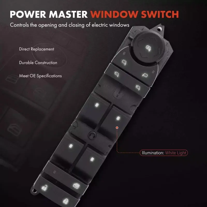 Car Front Driver Power Window Control Switch For Chevy Silverado GMC Sierra 2007~2013 Window Lift Switch 20835553AC 15093440