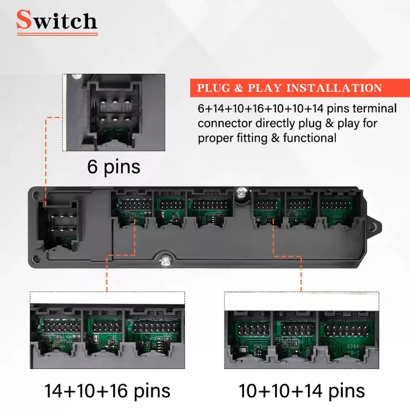 Car Front Driver Power Window Control Switch For Chevy Silverado GMC Sierra 2007~2013 Window Lift Switch 20835553AC 15093440