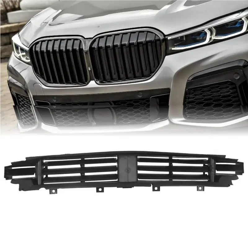 Front Lower Radiator Support Air Flap With Motor Fits For BMW 740i 750i 750i xDrive 2016~2019 Car Radiator Grille 51748091762