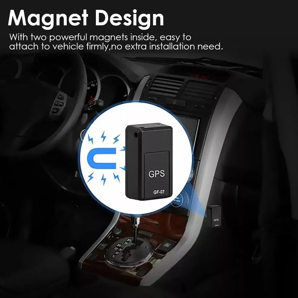 GF07 Mini Magnetic GPS Tracker Real time Car Truck Vehicle Locator GSM GPRS Anti-Lost Universal Tracking Device Rechargeable GPS