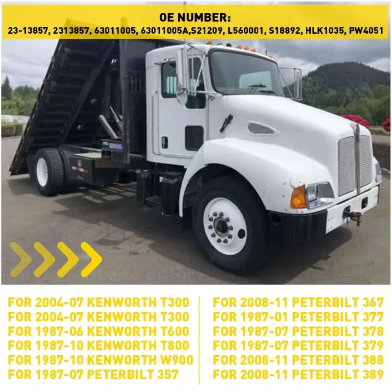 2PCS Hood Latch Assembly Replace For Kenworth T300 T600 T800 W900 Peterbilt US L56-0001 Hood Latch Strap Corrosion Preventive
