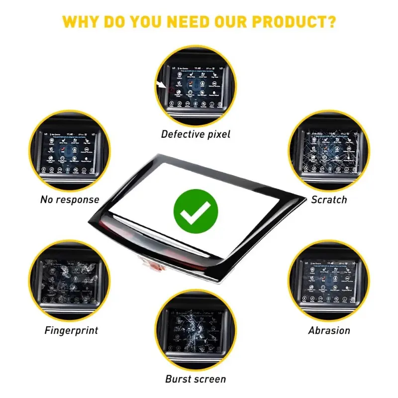 Car Touch Screen Display Replacement+Tool For Cadillac Escalade ATS CTS SRX XTS CUE 2013~2017 22935061 LCD Touch Screen Glass