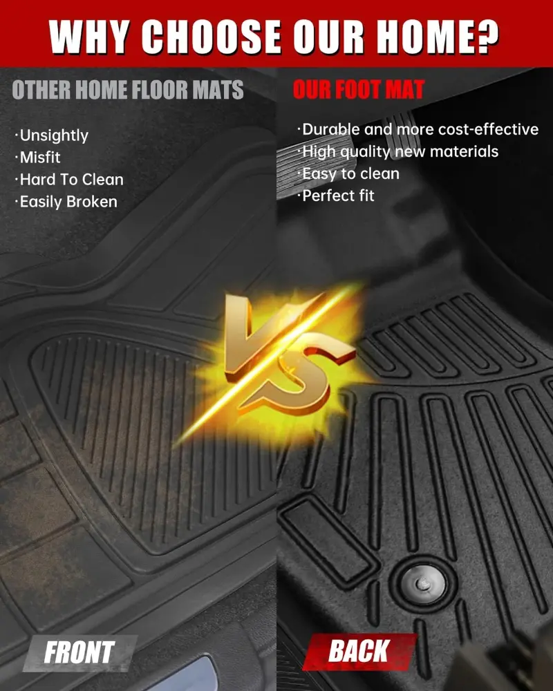 Car Floor Mats Cargo Liner TPE Rear Trunk Mat Set For Chevrolet Trax 2024 2025 All Weather Liners Protection non-slip Waterproof