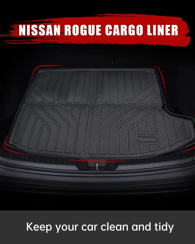 Car Floor Mats Cargo Liner TPE Rear Trunk Mat Set For Chevrolet Trax 2024 2025 All Weather Liners Protection non-slip Waterproof