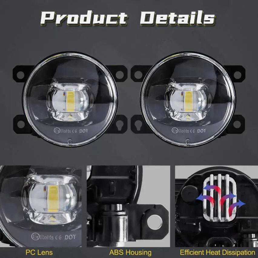 3 Color Light Variations Car DRL And Cover Kits For Honda Civic 2022 2023 2024 Sedan Hatchback Driving LED DRL & Fog Lights Kit
