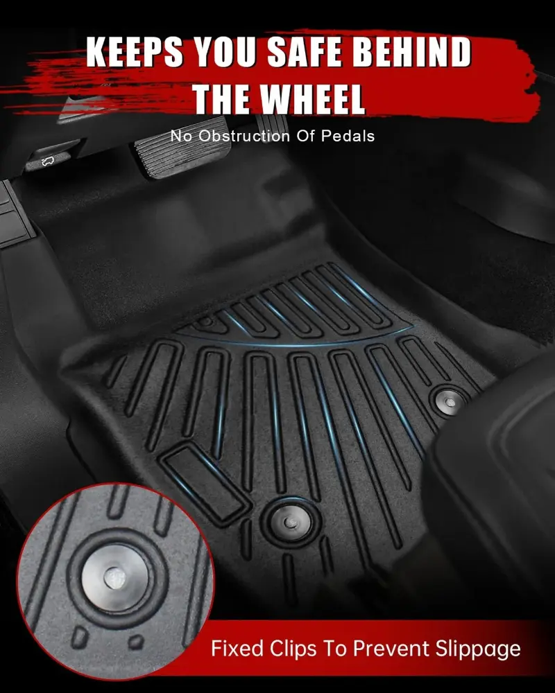 Car Floor Mats Cargo Liner TPE Rear Trunk Mat Set For Chevrolet Trax 2024 2025 All Weather Liners Protection non-slip Waterproof