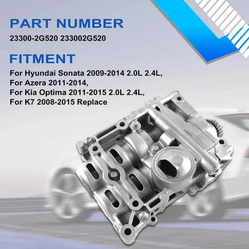 NEW Shaft Balance Oil Pump Oem 23300-2G520 For Kia Optima Sorento 2.4L 2012~2015 For Hyundai Sonata Azera 2.0L 2.4L 2009~2015