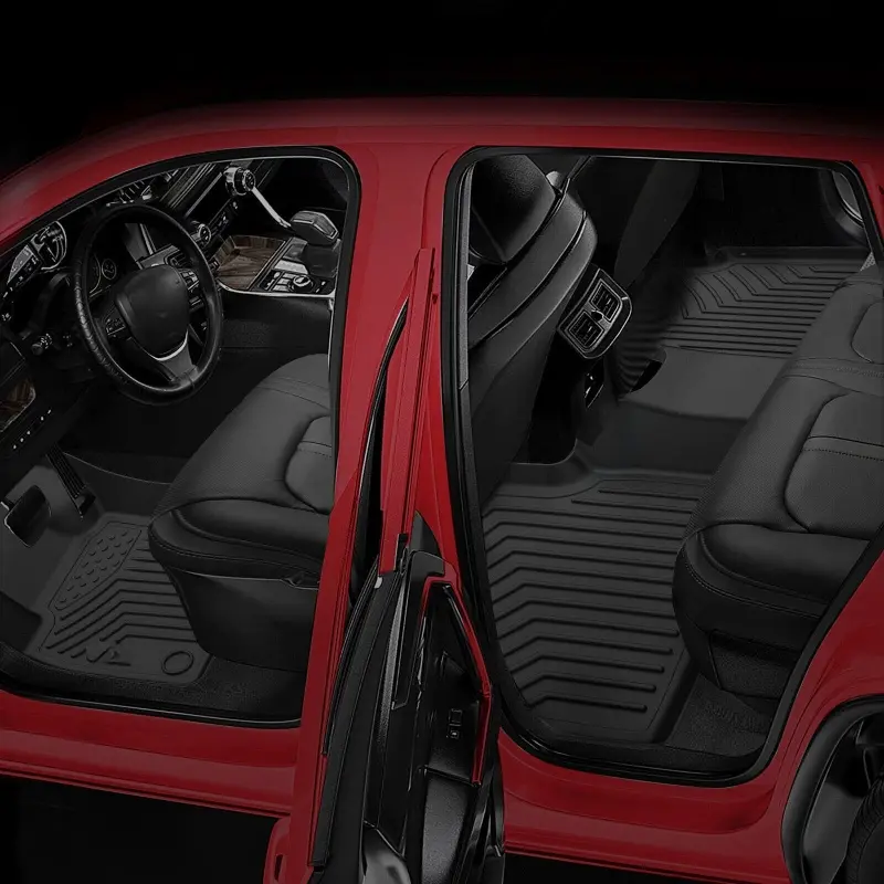 TPE Floor Mats & Cargo Liners For Jeep Wrangler JL Unlimited 2018~2025 3D Foot Pad All-Weather Trunk Pad Cargo Pad Waterproof