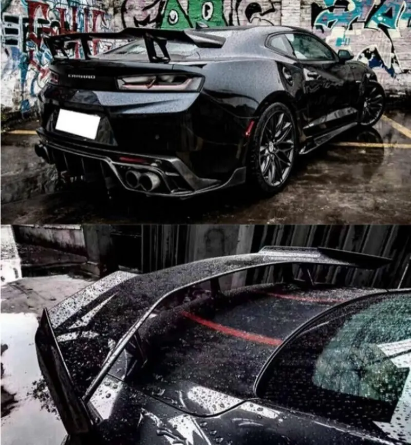 Car Rear Spoiler Trunk Wing For Chevrolet Camaro 2016~2022 Vehicle Spoilers ZL1 1LE Style Gloss Black Rear Wing Trunk Spoiler