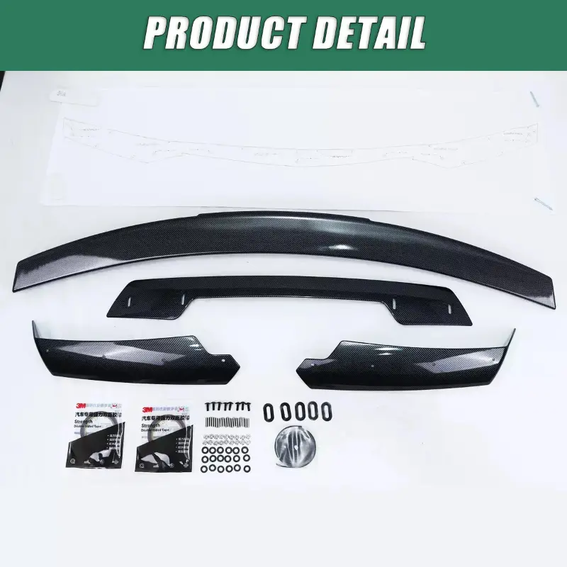 Carbon Fiber Rear Trunk Lip Wing Spoiler For Chevrolet Corvette C7 2014~2019 Z06 Stage 3 Rear Trunk Lid Spoiler Car Spoilers