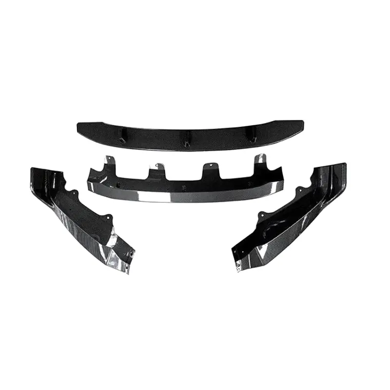 GT-Style For BMW X5 F15 M Sport 2014~2018 Carbon Fiber Front Bumper Lip Splitter Car Front Protection Bumper Spoiler Lip Board