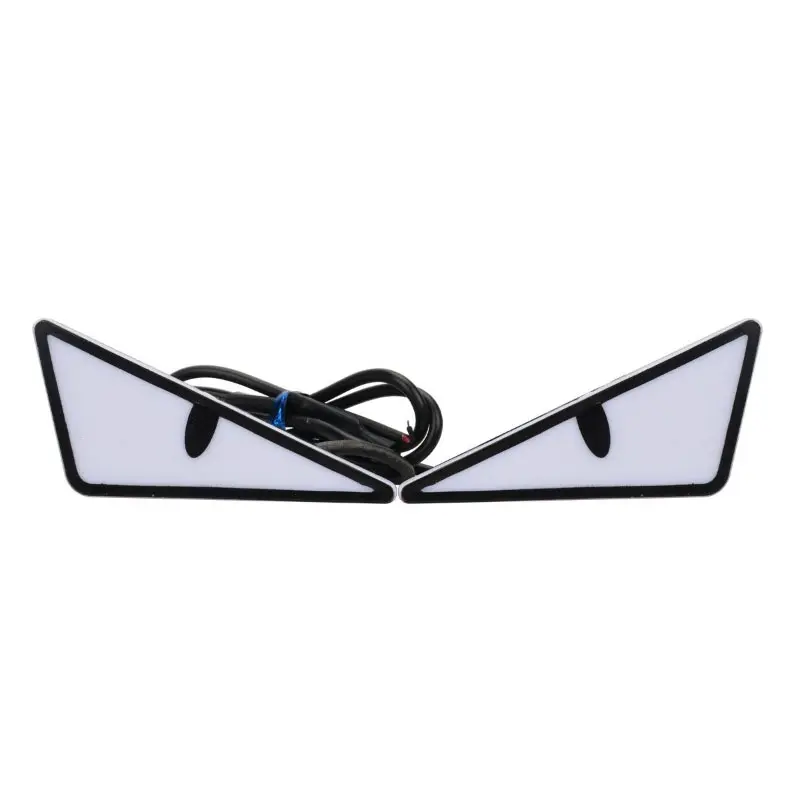 2pcs LED Devil's Eye License plate light Headlight For Car Motorcycl Universal Modified Decoration single light car Accessories