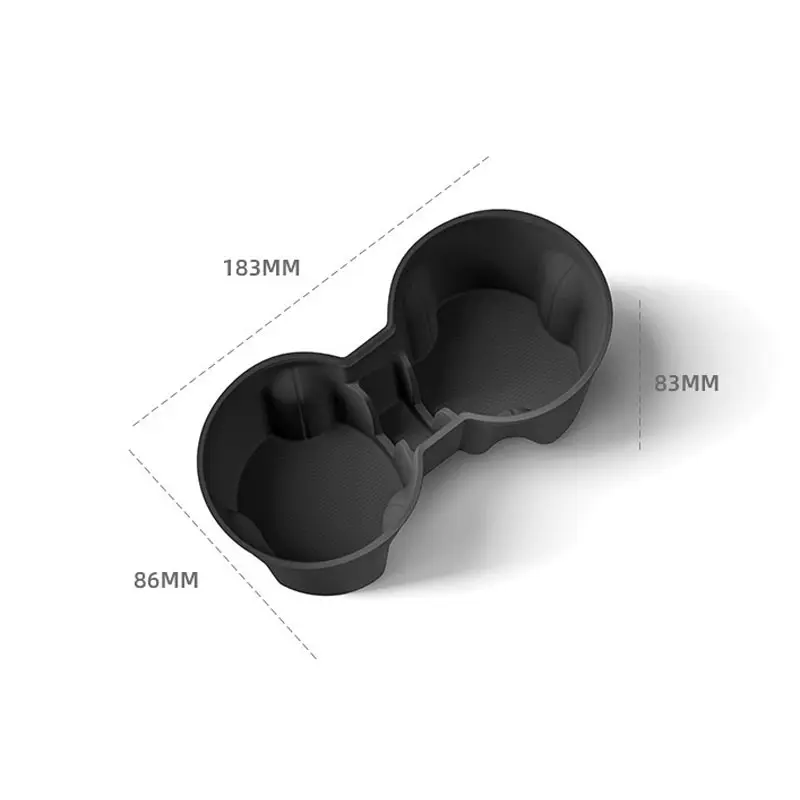 1pcs Cup Holder for Tesla Model Y Juniper 2025 Center Console Storage Box Armrest Organiser Non-slip Insert cup Holder