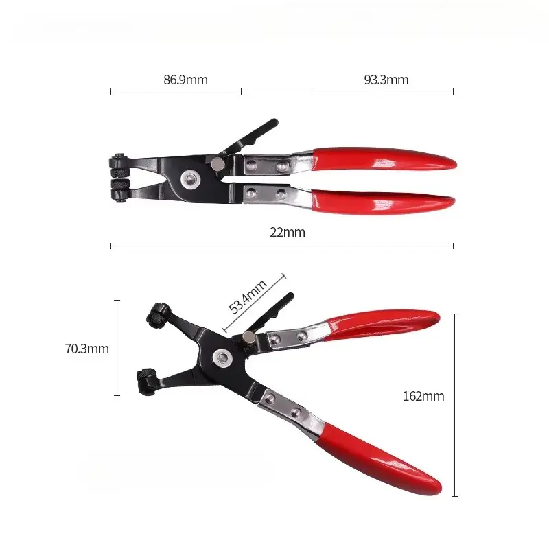 Car Accessories Flexible Wire Long Reach Wire Spring Hose Clamp Pliers Removal Tools for Water Pipe Flat Band Tube Repair Kit