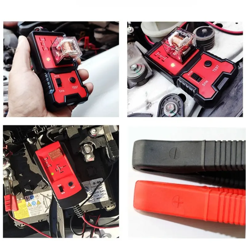 Car Relay Tester LED Indicator Light Automotive Electronic Relay Tester Car Battery Checker Universal 12V