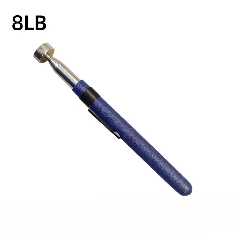 1pcs 8 Pound Magnetic Retractable Pickup Orange Suction Iron Rod Portable Multifunctional Extractor Pen Clip car Repair Tools