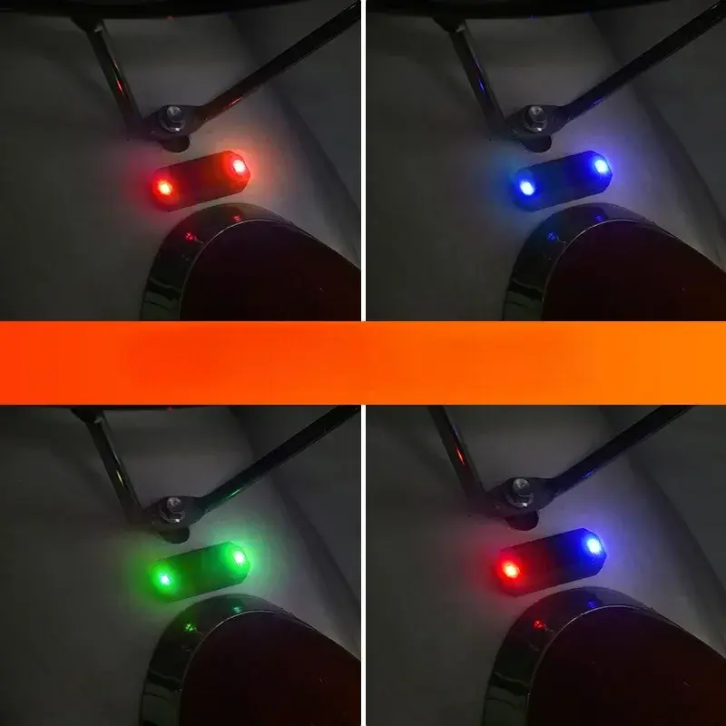 LED Light for Car Motorcycles Solar Power in-Night Caution Lamp LED Flashlight Indicator Strobe Warning Light Anti-Theft Alarm