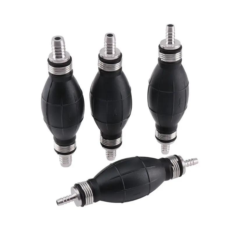 1Pcs Universal Fuel Pump 6mm 8mm 10mm 12mm Rubber Aluminum Hand Fuel Pump Fuel Injector All Fuels for Car Motorcycle Outboard