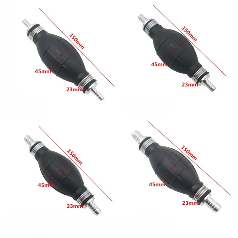 1Pcs Universal Fuel Pump 6mm 8mm 10mm 12mm Rubber Aluminum Hand Fuel Pump Fuel Injector All Fuels for Car Motorcycle Outboard