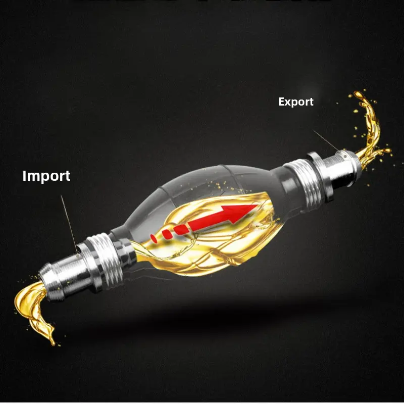 1Pcs Universal Fuel Pump 6mm 8mm 10mm 12mm Rubber Aluminum Hand Fuel Pump Fuel Injector All Fuels for Car Motorcycle Outboard