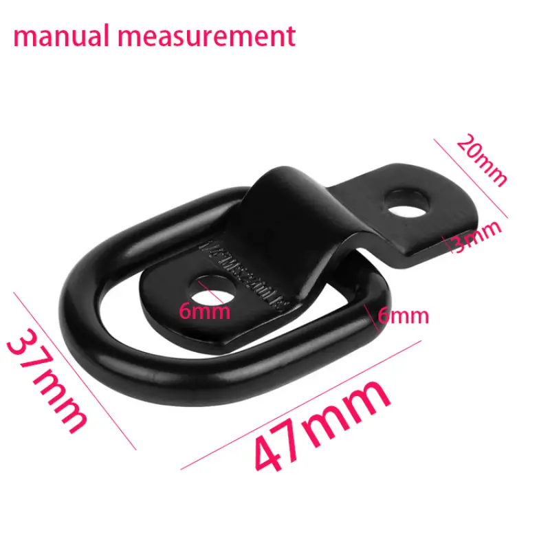 1/2/4/8pcs For Car Truck Trailers RV Boats Shape Pull Hook Tie Down Anchors Ring Iron D Stainless Steel Cargo Tie Down Ring