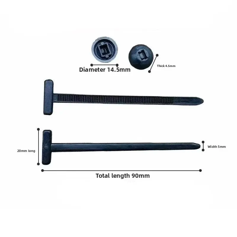 10-100Pcs Multipurpose Nylon Universal Cable Tie Buckle Self-Locking Nylon Buckle Heavy Duty Nylon Zip Ties Cable Tie Retainer