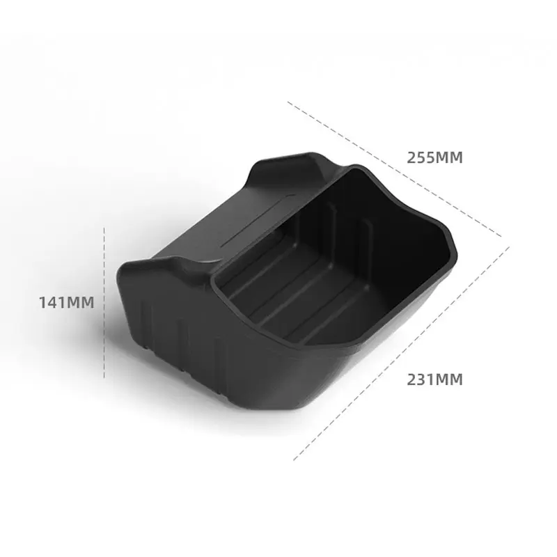 2025 Car Accessorie For Tesla Model Y Juniper Rear Bin Storage Box Accessorie Durable Bottom Organizer Case Trash Can Organizer