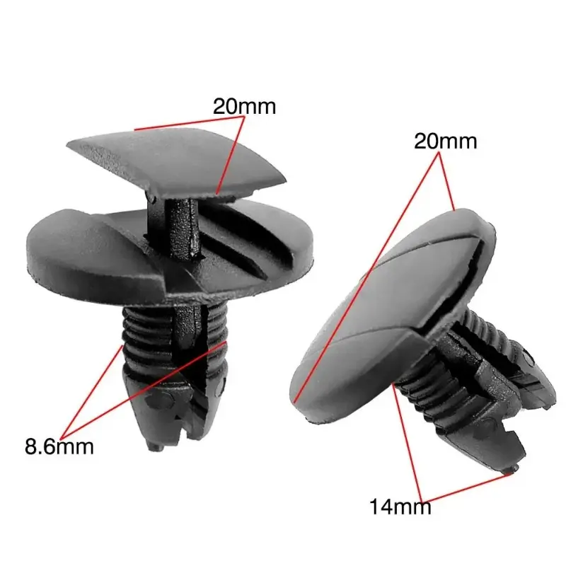 100-500pcs Auto Fastener Clips for Peugeot Citroen Bumper Rivet Fender Fastener Clips Plastic Car Clips Door Panel Repair Fender