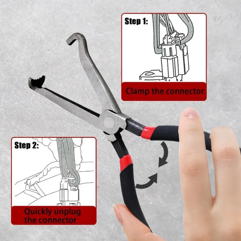 1pc Automotive Electrical Disconnect Pliers Fuel Line Wire Removal Plier Oil Pipe Separate Plier for Motorcycle Car Repair Tools