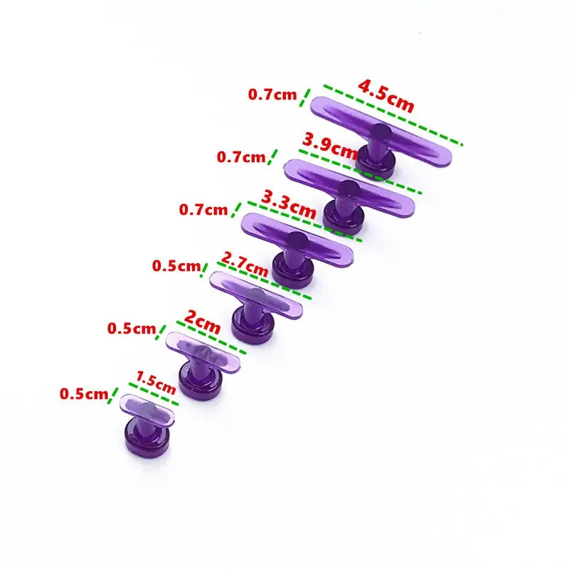 Paintless Car Body Dent Removal Pulling Tabs Compatible With T Slide Hammer Metal Surface Automobile Dent Repair Tools