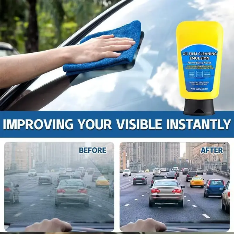 Automotive Oil Film Glass Cleaning Milk Window Cleaner Plastic Glass General Purpose