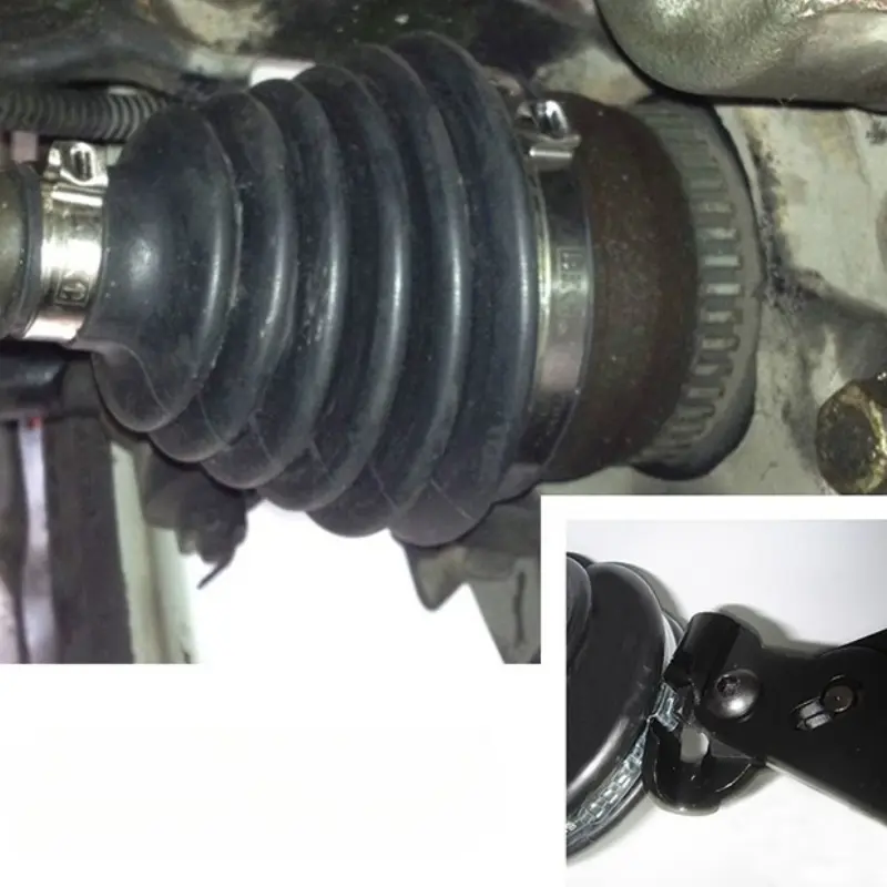 Universal Split CV Boot Kit Driveshaft Stretchy Rubber Outer Gaiters Easy Fit With Clips Cv Boot Pliers Car Accessories