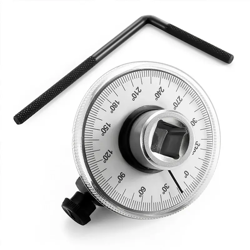 Torque Wrench Garage Tools Calibrated In Degrees Spanner Meter for Precision-Angular Tightening Adjustable Angle Measuring Tool