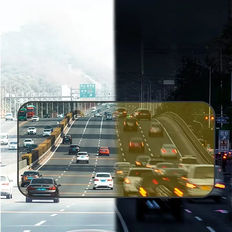 Car Sun Visor Goggle Night Vision Driving HD Anti Sunlight Dazzling Day Mirror UV View Cars Clip Interior Mirrors Fold Clear