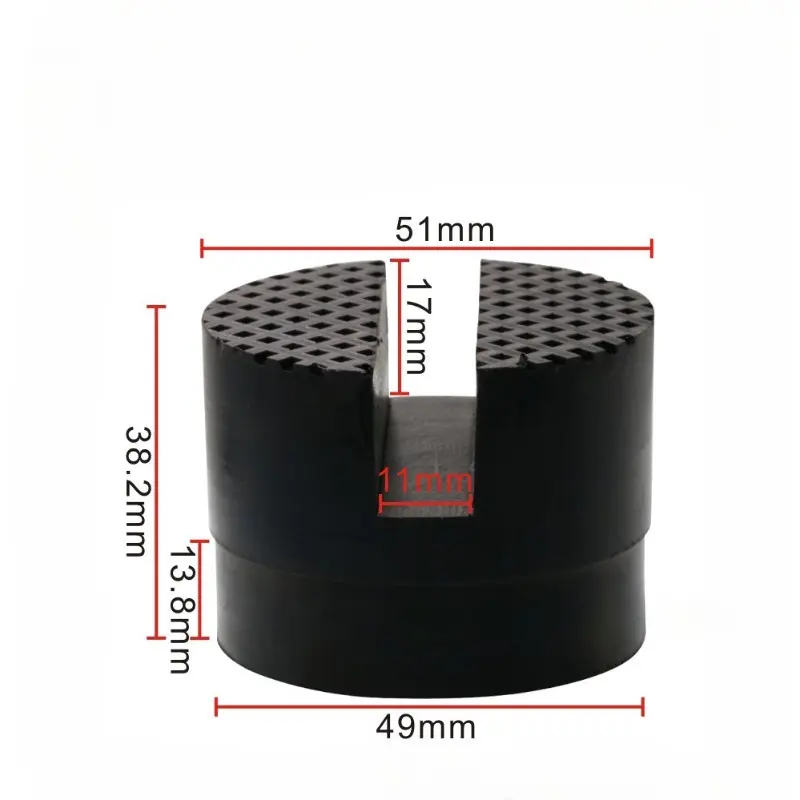 Universal Car Lift Jack Stand Rubber Pads Frame Protector Adapter Floor Slotted Car Jack Rubber Pad For Lexus Subaru Fiat Volvo