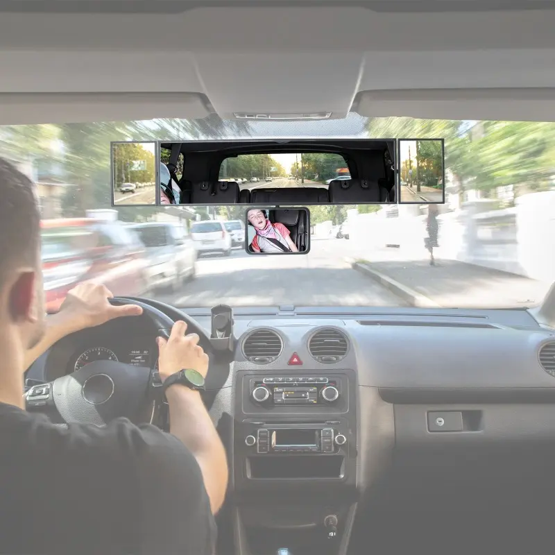 Adjustable Wide-view Rearview Mirror In The Car Wide Angle Panoramic Assisting Interior Clip On Convex Rear View Mirror For auto