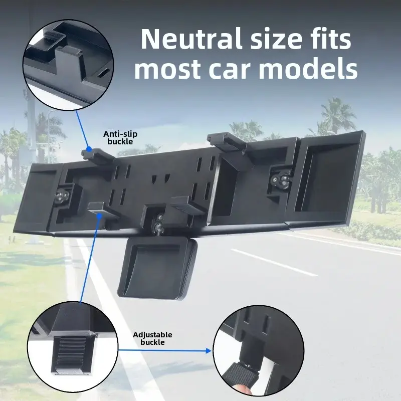 Adjustable Wide-view Rearview Mirror In The Car Wide Angle Panoramic Assisting Interior Clip On Convex Rear View Mirror For auto