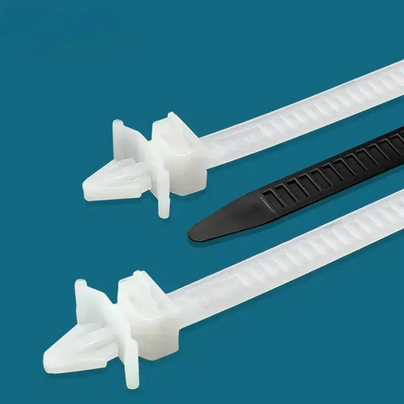 100/200/300pcs Wire Harness Fastener Clamp Clips Cable Ties Management Organizers For Car Corrugated Pipe Car-styling