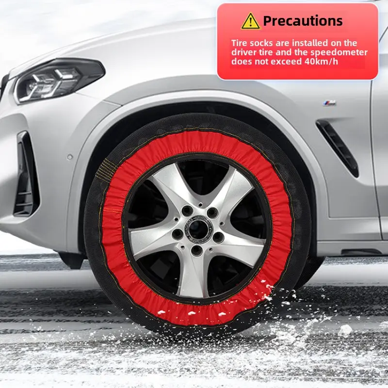 Car Wheel Chain for Winter Car Accessories Anti-skid Chains Car Wheel Emergency Tire Chain Easy Assembly Snow Socks Aid