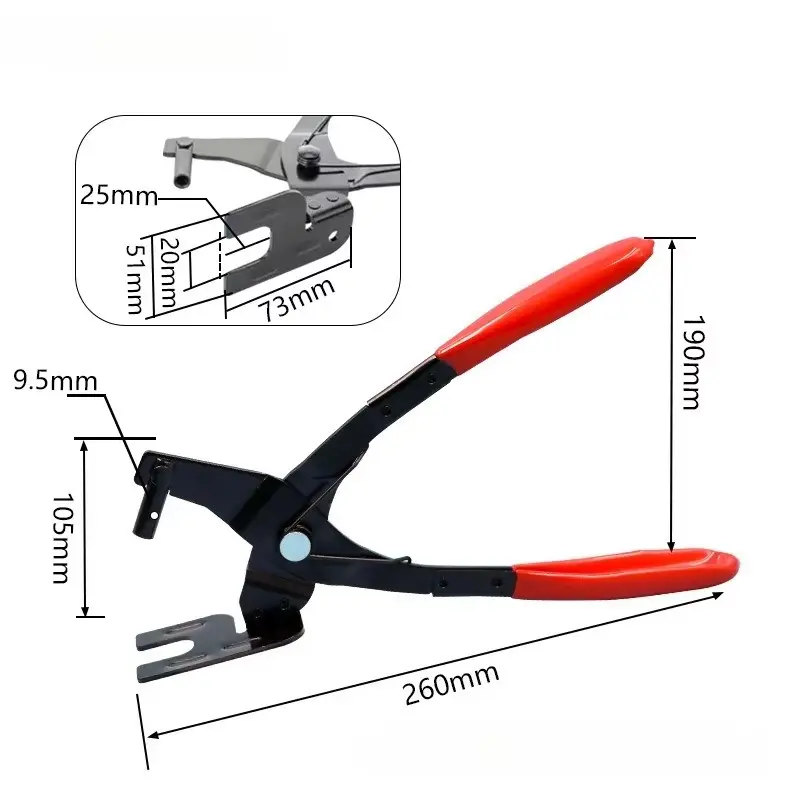 Pliers Car Exhaust Pipe Rubber Pad Gasket Removal Tools Exhaust Hanger Install Disassembly Puller Tools Auto repair tool