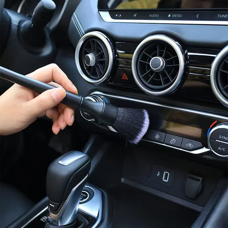 Car Ultra-Soft Detailing Brush Soft Auto Interior Detail Brush with Synthetic Bristles Duster Brush Auto Cleaning tools