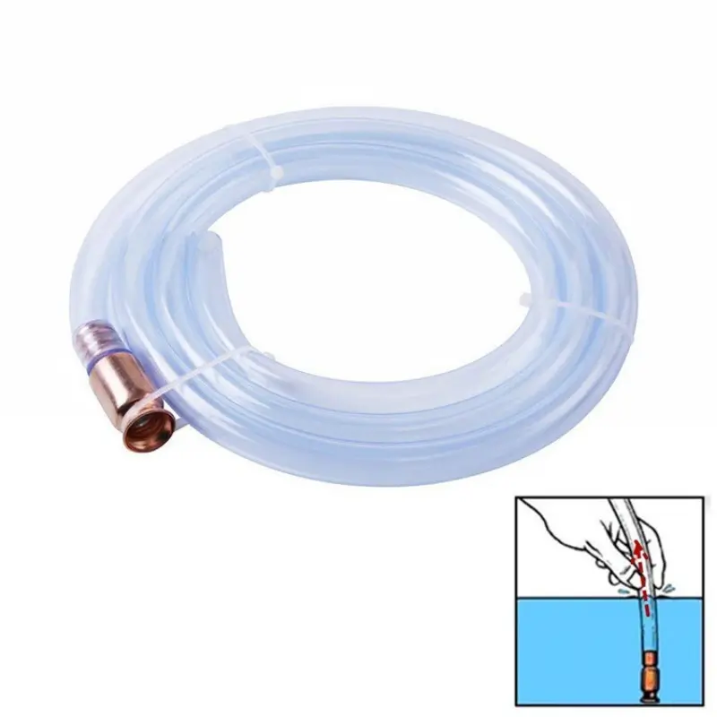 Self Suction Oil Pump Copper Filler Pipe Manual Pumping oil Pipe Fittings Siphon Connector Gasoline Fuel Water Shaker Siphon